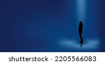 background vector illustration design of a person looking up at the sky in the dark. for covers, posters, flyers and others