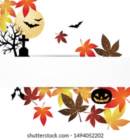 background vector illustration of Halloween