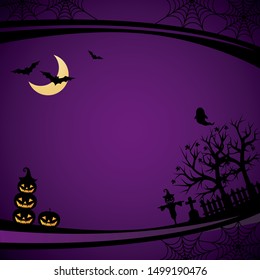 background vector illustration of Halloween