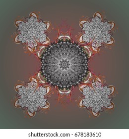 Background. Vector illustration. Holiday design for Christmas and New Year fashion prints. Snowflakes. Christmas pattern with snowflakes abstract background.