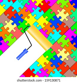 Background Vector Illustration jigsaw puzzle
