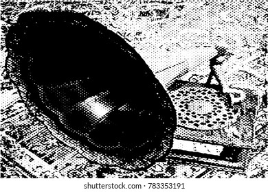 Background vector illustration from photo of vintage gramophone 