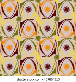 Background vector illustration seamless abstract pattern of brush strokes paint.