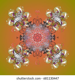 Background. Vector illustration. Snowflakes. Christmas pattern with snowflakes abstract background. Holiday design for Christmas and New Year fashion prints.