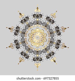 Background. Vector illustration. Snowflakes. Christmas cute background with snowflakes abstract background. Holiday design for Christmas and New Year fashion prints.