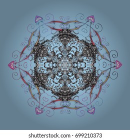 Background. Vector illustration. Snowflakes. Holiday design for Christmas and New Year fashion prints. Vector illustration. Christmas background with snowflakes abstract background.