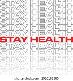 Background Vector illustration street wear stay health on pandemic covid19