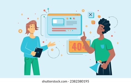 The Background Vector Illustration Technology News is a visually dynamic collection of vector graphics designed to provide an engaging backdrop for technology-related news and information