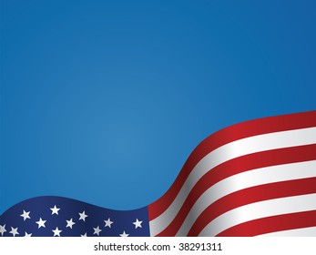 Background vector illustration of the United States flag