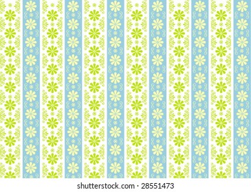 Background vector illustration,  wallpaper with swirls and flowers