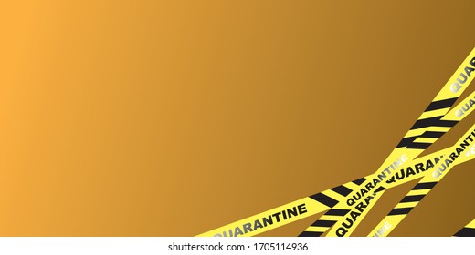 Background vector illustration with yellow color. Covid 19 global issue concept.