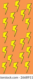 Ilustración vectorial de fondo. tema de relámpago amarillo para capas