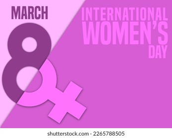 Background vector international women’s day March 8. Good design for your banner or web design 