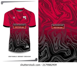 Background Vector, Jersey Sport Shirt Template Design For Soccer Sport, Basket Ball, Running Uniform In Front View, Shirt Mockup Vector, Design Very Simple And Easy To Custom