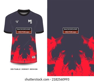 Background vector, jersey sport shirt template design for soccer Sport, basket ball, running uniform in front view, Shirt mockup Vector, design very simple and easy to custom