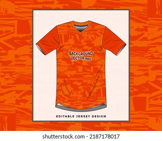 Hintergrundvektor, Jersey Sport-Shirt-Design für Fußball Sport, Basketball, LaufUniform in der Vorderansicht, Shirt-Mock-up-Vektor, Design sehr einfach und leicht nach Belieben