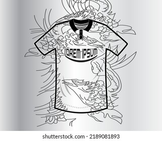 Background vector, jersey sport shirt template design for soccer Sport, basket ball, running uniform in front view, Shirt mockup Vector, design very simple and easy to custom