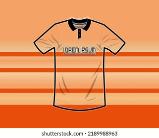 Background vector, jersey sport shirt template design for soccer Sport, basket ball, running uniform in front view, Shirt  mockup Vector, design very simple and easy to custom