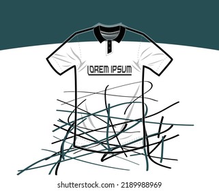 Background vector, jersey sport shirt template design for soccer Sport, basket ball, running uniform in front view, Shirt  mockup Vector, design very simple and easy to custom