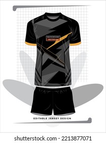 Background vector, jersey sport shirt template design for soccer Sport, basket ball, running uniform in front view, Shirt  mockup Vector, design very simple and easy to custom
