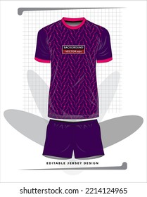 Background vector, jersey sport shirt template design for soccer Sport, basket ball, running uniform in front view, Shirt  mockup Vector, design very simple and easy to custom
