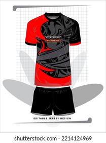 Background vector, jersey sport shirt template design for soccer Sport, basket ball, running uniform in front view, Shirt  mockup Vector, design very simple and easy to custom