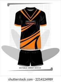 Background vector, jersey sport shirt template design for soccer Sport, basket ball, running uniform in front view, Shirt  mockup Vector, design very simple and easy to custom