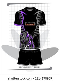 Background vector, jersey sport shirt template design for soccer Sport, basket ball, running uniform in front view, Shirt  mockup Vector, design very simple and easy to custom
