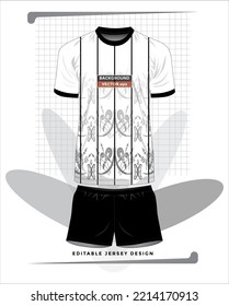 Background vector, jersey sport shirt template design for soccer Sport, basket ball, running uniform in front view, Shirt  mockup Vector, design very simple and easy to custom