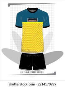 Background vector, jersey sport shirt template design for soccer Sport, basket ball, running uniform in front view, Shirt  mockup Vector, design very simple and easy to custom