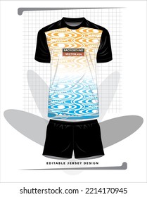 Background vector, jersey sport shirt template design for soccer Sport, basket ball, running uniform in front view, Shirt  mockup Vector, design very simple and easy to custom