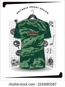 Background vector, jersey sport shirt template design for soccer Sport, basket ball, running uniform in front view, Shirt  mockup Vector, design very simple and easy to custom