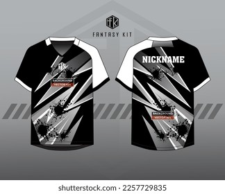 Background vector, jersey sport shirt template design for soccer Sport, basket ball, running uniform in front view, Shirt  mockup Vector, design very simple and easy to custom