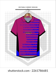 Background vector, jersey sport shirt template design for soccer Sport, basket ball, running uniform in front view, Shirt  mockup Vector, design very simple and easy to custom