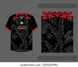 Background vector, jersey sport shirt template design for soccer Sport, basket ball, running uniform in front view, Shirt  mockup Vector, design very simple and easy to custom