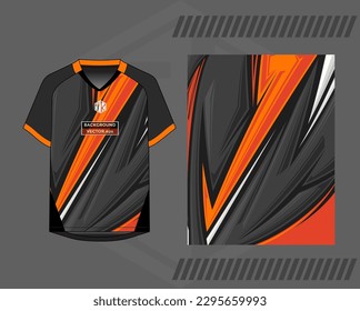 Background vector, jersey sport shirt template design for soccer Sport, basket ball, running uniform in front view, Shirt  mockup Vector, design very simple and easy to custom
