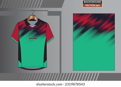 Vector de fondo, jersey diseño de la plantilla de la camisa deportiva para el fútbol Deportes, baloncesto, uniforme de correr en la vista frontal, vector de mockup de camiseta, diseño muy sencillo y fácil de personalizar