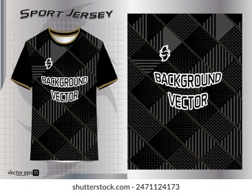 Background vector, jersey sport shirt template design for soccer Sport, basket ball, running uniform in front view, Shirt mockup Vector, design very simple and easy to custom