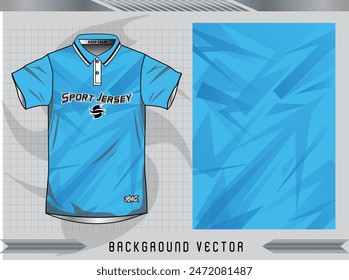 Background vector, jersey sport shirt template design for soccer Sport, basket ball, running uniform in front view, Shirt mockup Vector, design very simple and easy to custom