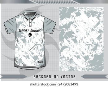 Background vector, jersey sport shirt template design for soccer Sport, basket ball, running uniform in front view, Shirt mockup Vector, design very simple and easy to custom