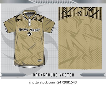 Background vector, jersey sport shirt template design for soccer Sport, basket ball, running uniform in front view, Shirt mockup Vector, design very simple and easy to custom
