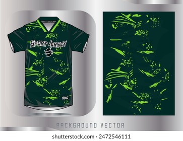 Background vector, jersey sport shirt template design for soccer Sport, basket ball, running uniform in front view, Shirt mockup Vector, design very simple and easy to custom