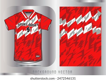 Background vector, jersey sport shirt template design for soccer Sport, basket ball, running uniform in front view, Shirt mockup Vector, design very simple and easy to custom