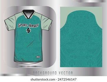 Background vector, jersey sport shirt template design for soccer Sport, basket ball, running uniform in front view, Shirt mockup Vector, design very simple and easy to custom