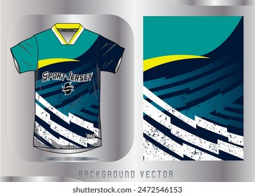Background vector, jersey sport shirt template design for soccer Sport, basket ball, running uniform in front view, Shirt mockup Vector, design very simple and easy to custom
