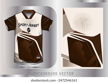 Background vector, jersey sport shirt template design for soccer Sport, basket ball, running uniform in front view, Shirt mockup Vector, design very simple and easy to custom