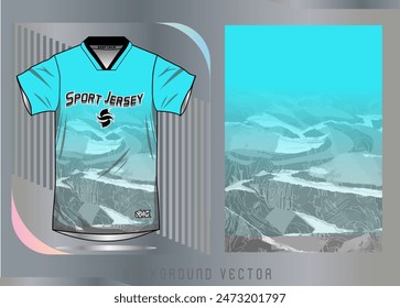 Background vector, jersey sport shirt template design for soccer Sport, basket ball, running uniform in front view, Shirt mockup Vector, design very simple and easy to custom