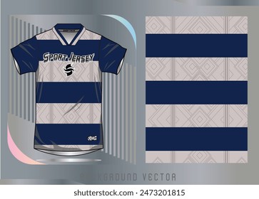 Background vector, jersey sport shirt template design for soccer Sport, basket ball, running uniform in front view, Shirt mockup Vector, design very simple and easy to custom