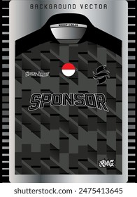 Background vector, jersey sport shirt template design for soccer Sport, basket ball, running uniform in front view, Shirt mockup Vector, design very simple and easy to custom