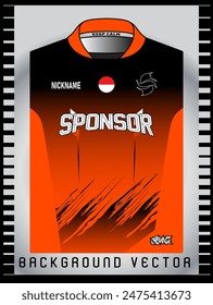 Background vector, jersey sport shirt template design for soccer Sport, basket ball, running uniform in front view, Shirt mockup Vector, design very simple and easy to custom
